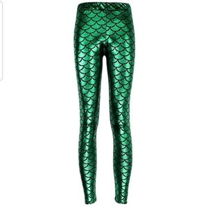 Mermaid Scale Shiny Leggings